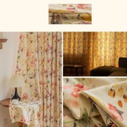 Zasłony Zaciemniające American Floral Print