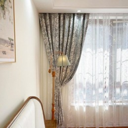 Zasłony Chenille American Dark Jacquard
