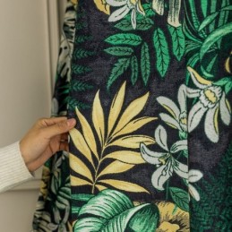 Zasłony Zaciemniające Chenille W Stylu Europejskim Z Nadrukiem Roślinnym