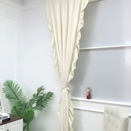 Nordic Chenille Curtain Zasłona Na Wymiar Jednolity Kolor Łączenie Do Salonu Sypialni