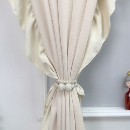 Nordic Chenille Curtain Zasłona Na Wymiar Jednolity Kolor Łączenie Do Salonu Sypialni