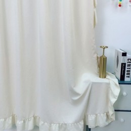 Nordic Chenille Curtain Zasłona Na Wymiar Jednolity Kolor Łączenie Do Salonu Sypialni