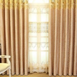 Półzaciemniająca Zasłona Wykonana Na Wymiar, Chiński Styl, Haft Aksamitny, Twill, Do Salonu, Sypialni