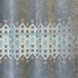 Zasłona Zaciemniająca Wykonana Na Wymiar Zasłona Geometryczna Haftowana W Stylu Nordyckim Do Salonu, Sypialni