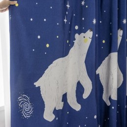 Zasłona Bawełniana Zasłona Na Wymiar Styl Dziecięcy Polar Bear Printed