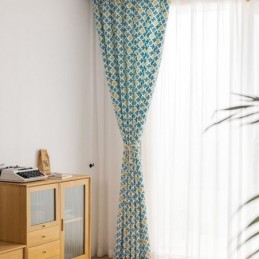 Zasłona Na Wymiar Zasłona Geometryczna Z Nadrukiem W Stylu Nordyckim
