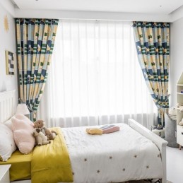 Zasłony Bawełniane Dziecięce W Białym Końskim Stylu