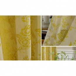 Nordic Blackout Curtains Floral Jacquard Polycotton Curtain Zasłona Na Wymiar Do Salonu Sypialni