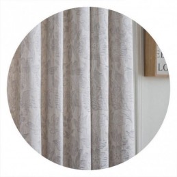 Nordic Blackout Curtain Zasłona Na Wymiar Len Roślina Żakard Do Salonu Sypialni