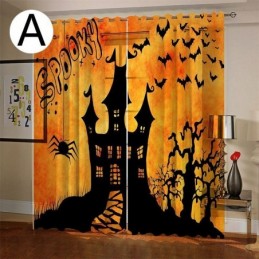 Zasłony Halloween Druk Cyfrowy Styl Amerykański