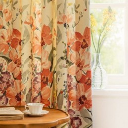 Zasłony Chevron American Floral Print