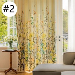 Zasłony Chevron American Floral Print