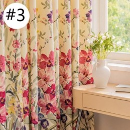 Zasłony Chevron American Floral Print