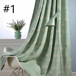Nordic Blackout Curtain Wykonana Na Miarę Zasłona Roślinna Haftowana Do Salonu Sypialni