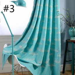 Nordic Blackout Curtain Wykonana Na Miarę Zasłona Roślinna Haftowana Do Salonu Sypialni