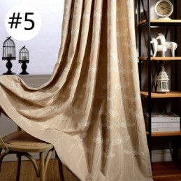 Nordic Blackout Curtain Wykonana Na Miarę Zasłona Roślinna Haftowana Do Salonu Sypialni