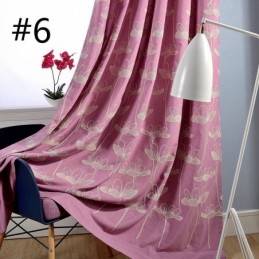 Nordic Blackout Curtain Wykonana Na Miarę Zasłona Roślinna Haftowana Do Salonu Sypialni