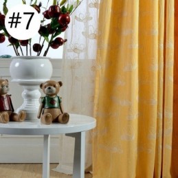 Nordic Blackout Curtain Wykonana Na Miarę Zasłona Roślinna Haftowana Do Salonu Sypialni