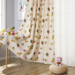 Nordic Cotton Blackout Zasłony Owocowe Nadruk Do Salonu Sypialni