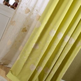Nordic Cotton Linen Blackout Curtain Zasłona Na Wymiar Haft Kwiatowy Do Salonu Sypialni