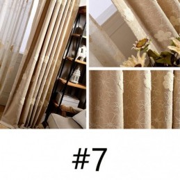 Nordic Cotton Linen Blackout Curtain Zasłona Na Wymiar Haft Kwiatowy Do Salonu Sypialni