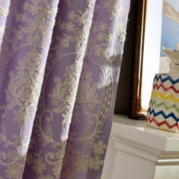 Europejska Bawełniana Zasłona Zaciemniająca Wykonana Na Wymiar Zasłona Z Haftem Kwiatowym