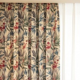 Zasłony American Polycotton Curtain Made To Measure Curtain Plants Printed Blackout Curtains