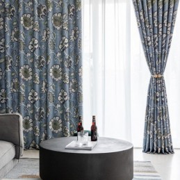 Zasłony American Vintage Flowers Printed Blackout