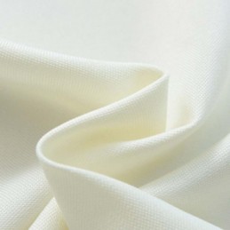 Prosta Pół Zaciemniająca Zasłona Wykonana Na Wymiar, Biała, Jednolita, Do Salonu