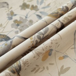 Nordic Linen Blackout Curtain Zasłona Wykonana Na Wymiar Z Nadrukiem Roślinnym Do Salonu Sypialni