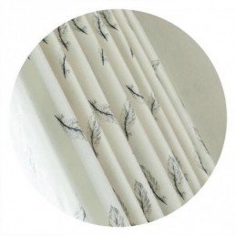 Zasłony Zaciemniające Nordic Feather Printed Do Salonu Sypialni