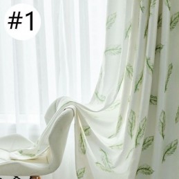 Zasłony Zaciemniające Nordic Feather Printed Do Salonu Sypialni