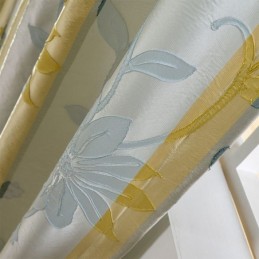 Nordic Blackout Curtains Floral Jacquard Curtain Zasłona Na Wymiar Do Salonu Sypialni