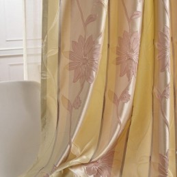 Nordic Blackout Curtains Floral Jacquard Curtain Zasłona Na Wymiar Do Salonu Sypialni