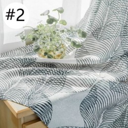 Nordic Blackout Curtain Zasłona Na Wymiar Drukowane Liście Do Salonu Sypialni