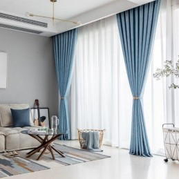 Nordic Blackout Curtain Zasłona Na Wymiar Do Salonu, Sypialni, Nadrukowane Liście