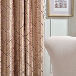 Nordic Blackout Curtain Zasłona Na Wymiar Romb Żakard Do Salonu Sypialni