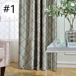 Nordic Blackout Curtain Zasłona Na Wymiar Romb Żakard Do Salonu Sypialni