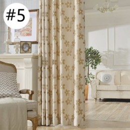 Zasłona Zaciemniająca Wykonana Na Wymiar Zasłona Nordic Flower Jacquard Do Salonu Sypialni