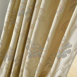 Europejski Styl Zaciemniające Zasłony Kwiatowe Żakardowe Zasłony Wykonane Na Wymiar Do Salonu Sypialni