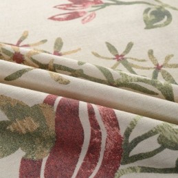 Nordic Cotton Linen Blackout Curtain Zasłona Wykonana Na Wymiar Z Nadrukiem Roślinnym Do Salonu Sypialni