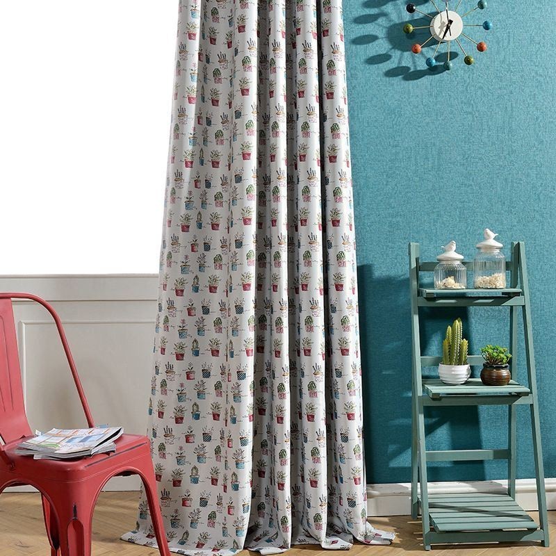 Nordic Blackout Curtain Zasłona Na Wymiar Zasłona Doniczkowa Z Nadrukiem Do Salonu I Sypialni