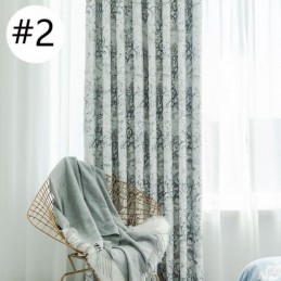 Zasłony Zaciemniające Nordic Printed Do Salonu Sypialni