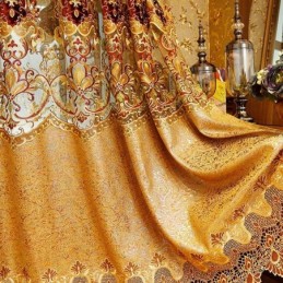 Europejskie Haftowane Zasłony Luksusowe Do Salonu Sypialni