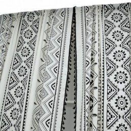 Zasłona W Stylu Boho Zasłona Na Wymiar Geometryczne Frędzle Drukowane Zasłony Do Sypialni Salon