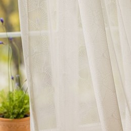Nowoczesne Białe Firanki Z Tiulu Liściastego Do Salonu Sypialni