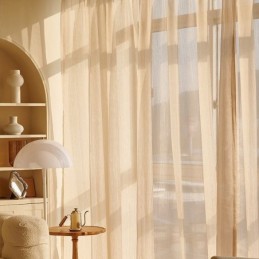 Piękna Firanka Z Woalu Wykonana Na Wymiar, Jednokolorowa Tiulowa Do Salonu, Sypialni