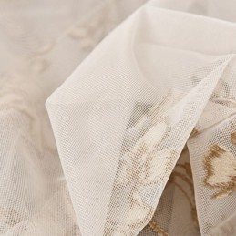Dekoracyjna Firanka, Firana Na Wymiar, Roślina, Haftowane Tiulowe Zasłony, Salon, Sypialnia
