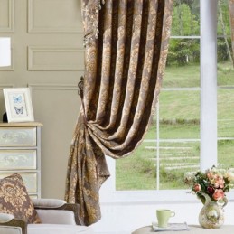 Luksusowa Zasłona Okienna Chenille Jacquard, Wykonana Na Wymiar, Elegancka, Dekoracyjna Zasłona Do Sypialni