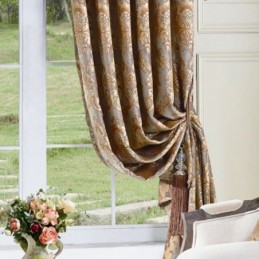 Luksusowa Zasłona Okienna Chenille Jacquard, Wykonana Na Wymiar, Elegancka, Dekoracyjna Zasłona Do Sypialni